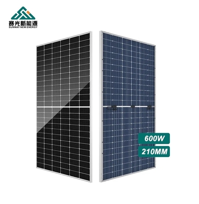 620Watt painéis solares fotovoltaicos Inmetro Certificado Meia Célula Perc 210mm para uso residencial