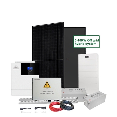 Sistema de energia solar de casa completa com controlador MPPT e armazenamento de energia de estilo