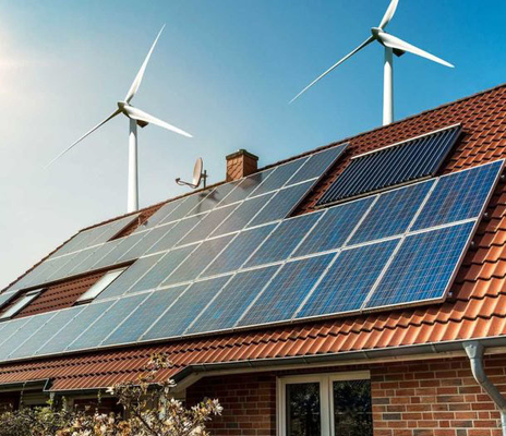 Home Off Grid Sistema de energia híbrida Controlador híbrido eólico solar 3KW Gerador de turbina eólica