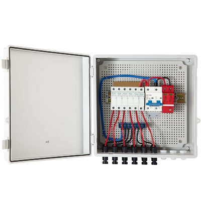 390*390*185 Combinador fotovoltaico Caixa 500VDC Com Proteção SPD de material ABS