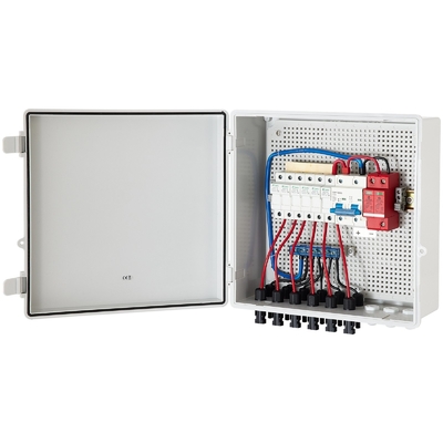 390*390*185 Combinador fotovoltaico Caixa 500VDC Com Proteção SPD de material ABS