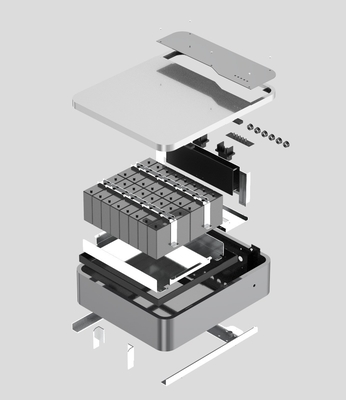 Baterias modulares LiFePO4 empilháveis de alta capacidade de 48v 100ah 200ah para parede de energia solar