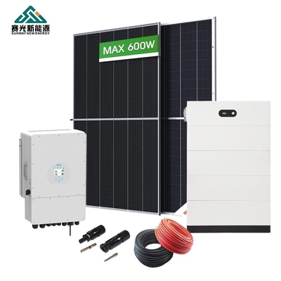Sistema de energia solar híbrida personalizado de 10kw 15kw 20kw Para o mercado B2B