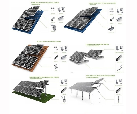 Sistema de energia solar completo com inversor híbrido Deye 3kw 5kw 8kw e controlador MPPT