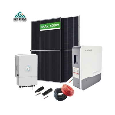 5kw 10kw 15kw 20kw Sistema Solar Híbrido Doméstico Painéis Solares 410-700Watt 48Vdc / 51.2Vdc