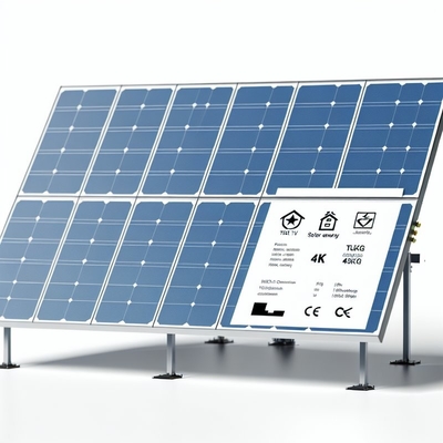 Sistema de energia solar STD de telhado inclinado com certificação TUV e peso do painel de 18 kg