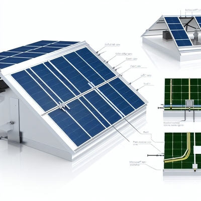 Guia de instalação STD de telhado inclinado Sistema solar de energia renovável com suporte técnico completo