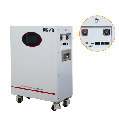 Bateria de armazenamento doméstico bateria de ferro de lítio de 10KWH com 5 anos de garantia