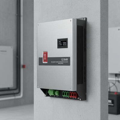 Potência máxima de saída de corrente alternada 12kW Inverter solar Switch DC integrado Suporte OEM Tecnologia de conversão de energia inteligente