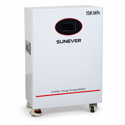 SUNEVER TD-15 51.2V 300Ah LiFePO4 Bateria de armazenamento solar 15.36kWh 200A CAN RS485