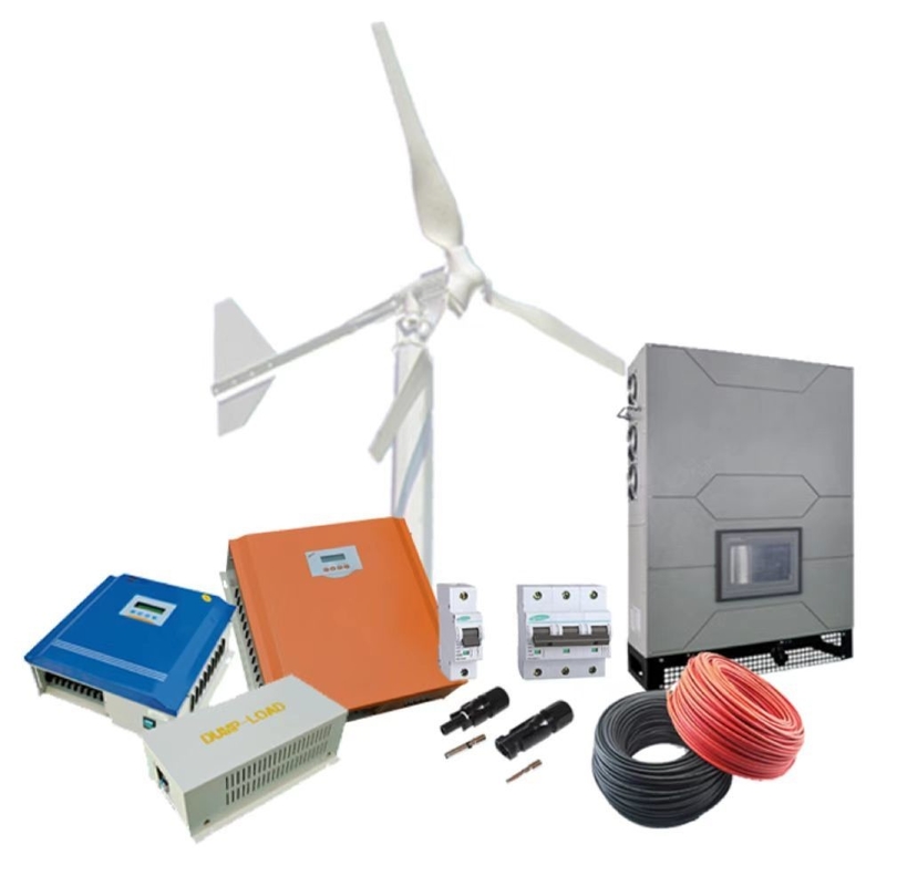 Sistema de geração de energia eólica de 10 kW 3 fases na rede com lâminas de fibra de vidro reforçada