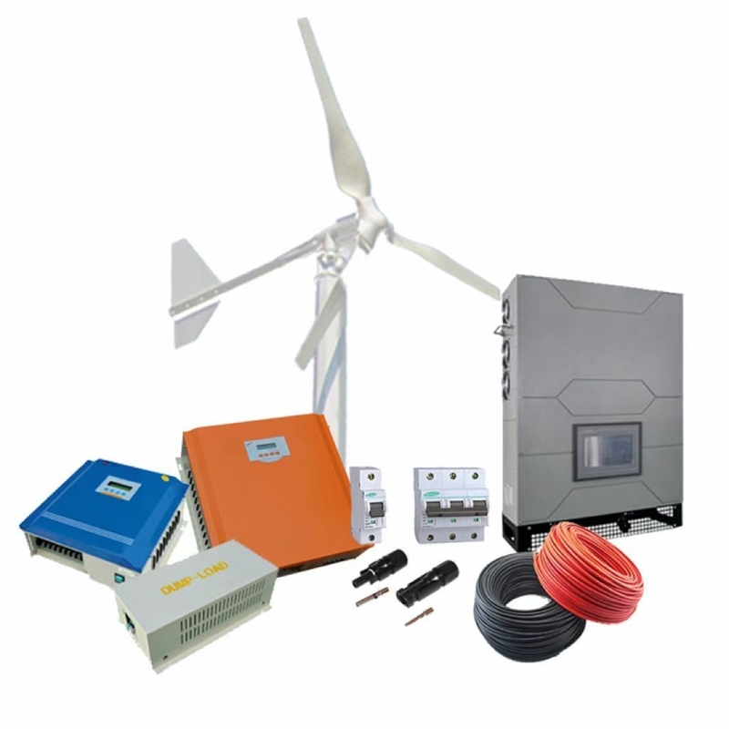 Turbina eólica residencial de 3 fases de 5 kW/10 kW 380VAC para geração de energia híbrida na rede