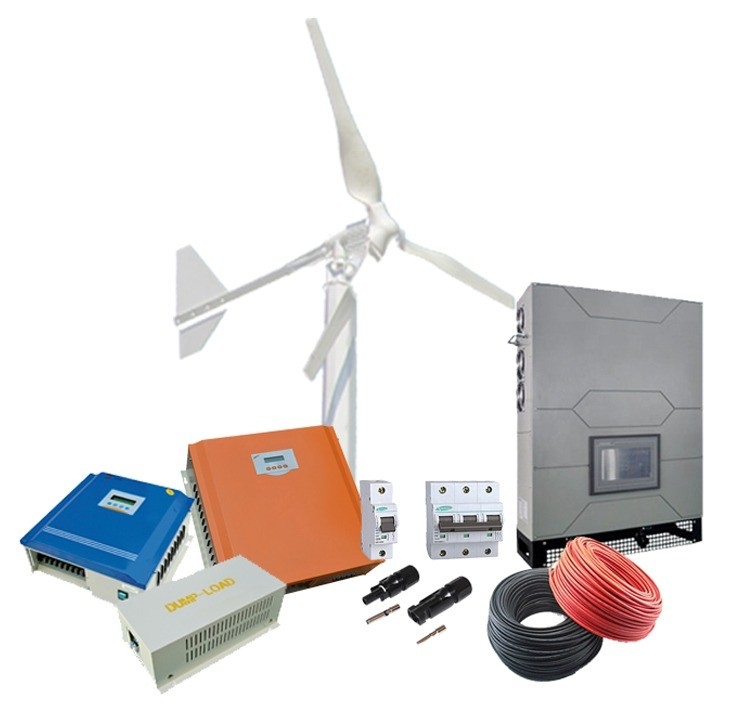 Sistema de energia eólica solar de 10kw 3 Fase para residência 10kw na rede para certificação CE
