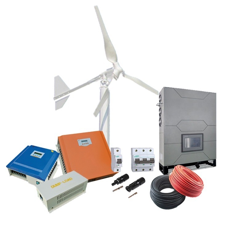 Sistema híbrido de geração de energia eólica para 10 kW Off Grid Sistema híbrido de energia eólica solar