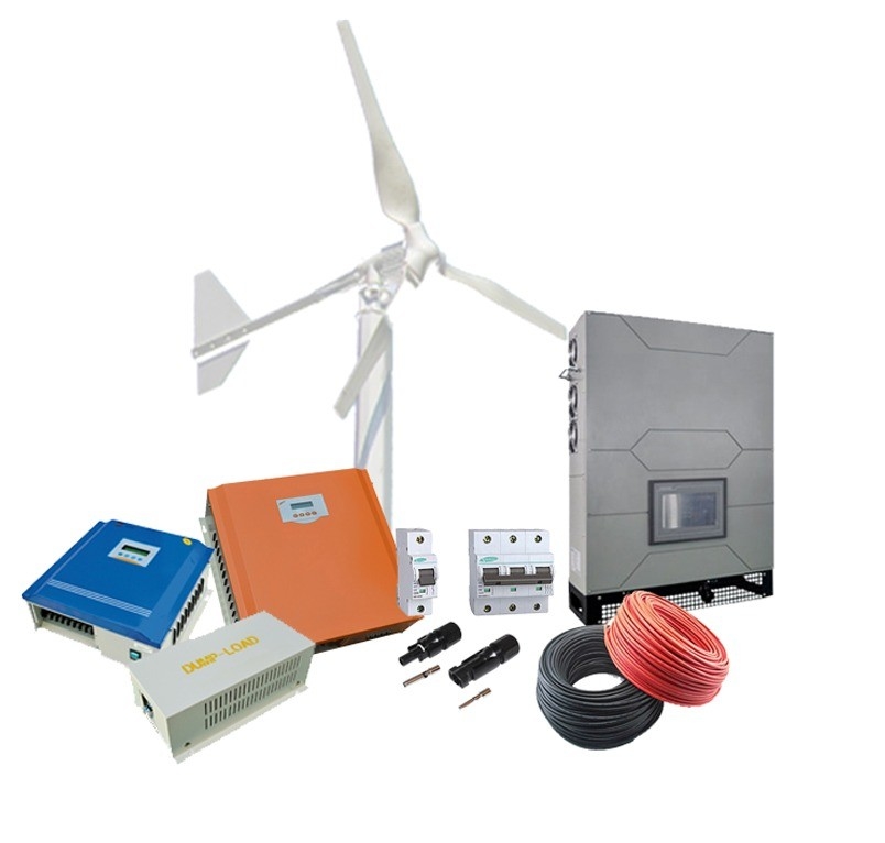 Controlador híbrido eólico solar A chave para o sistema de geração de energia eólica de 5 kW / 10 kW fora da rede