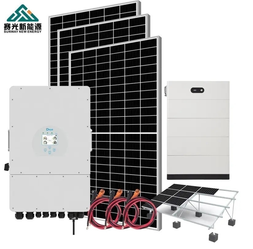 48Vdc / 51.2Vdc Tensão de saída 100kw Sistema de energia solar para instalações residenciais