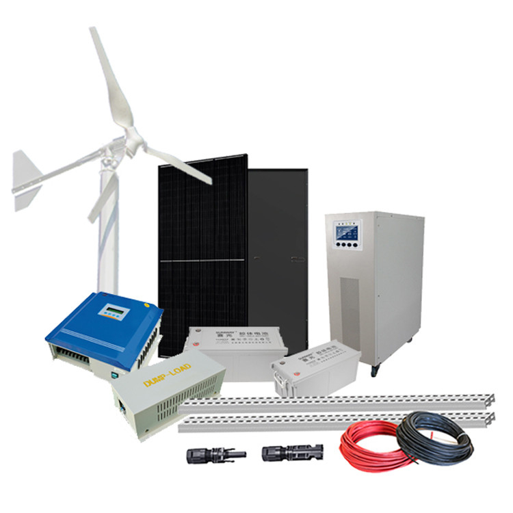 Bateria de chumbo-ácido Custom Off Grid Sistema de energia solar eólica 3kw 5kw 10kw Gerador