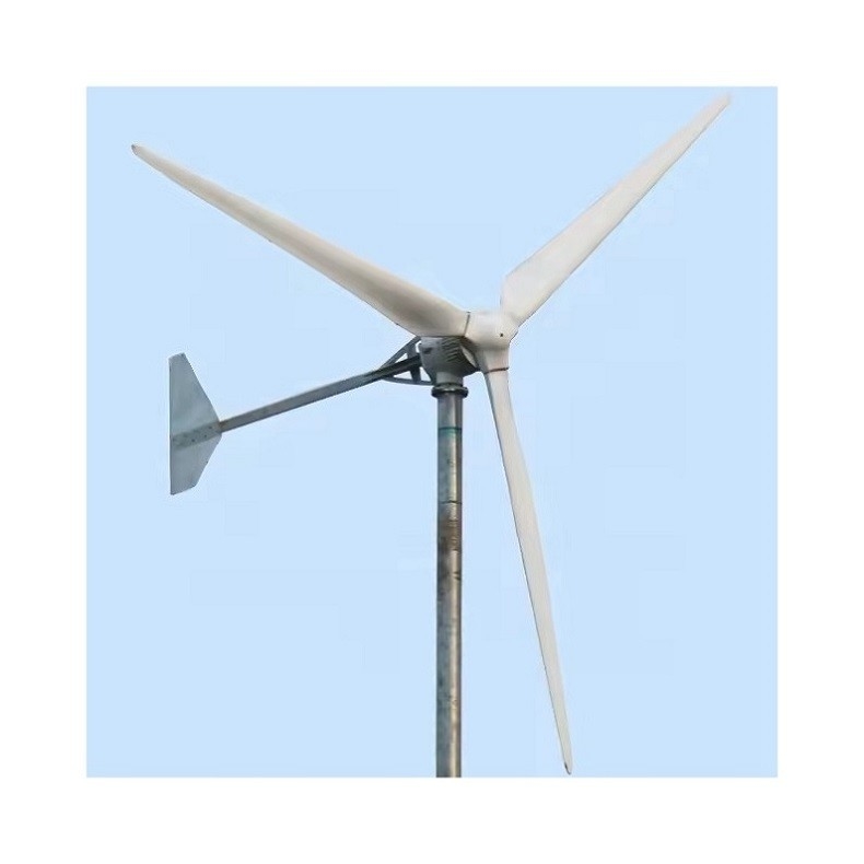 Turbina eólica horizontal de 3 kW/5 kW/10 kW para sistema de energia eólica e solar híbrida fora da rede