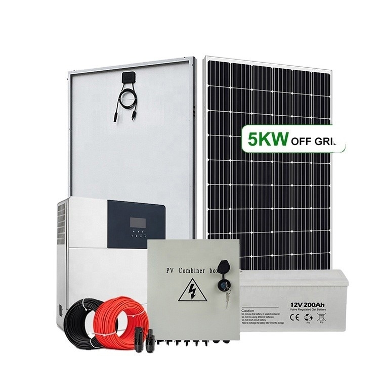 5-10 kWh Faixa de potência de saída 48V 300Ah 400Ah Capacidade da bateria Off Grid Sistema de painéis solares