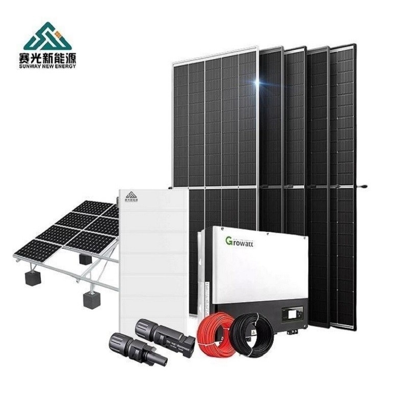 Sistema de energia solar híbrida personalizado de 10kw 15kw 20kw Para o mercado B2B