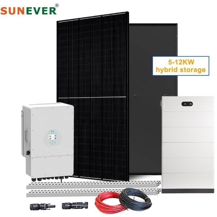 Home Sistema de armazenamento de energia solar 6kw 8kw 10kw para Kit híbrido Gerador de energia completo