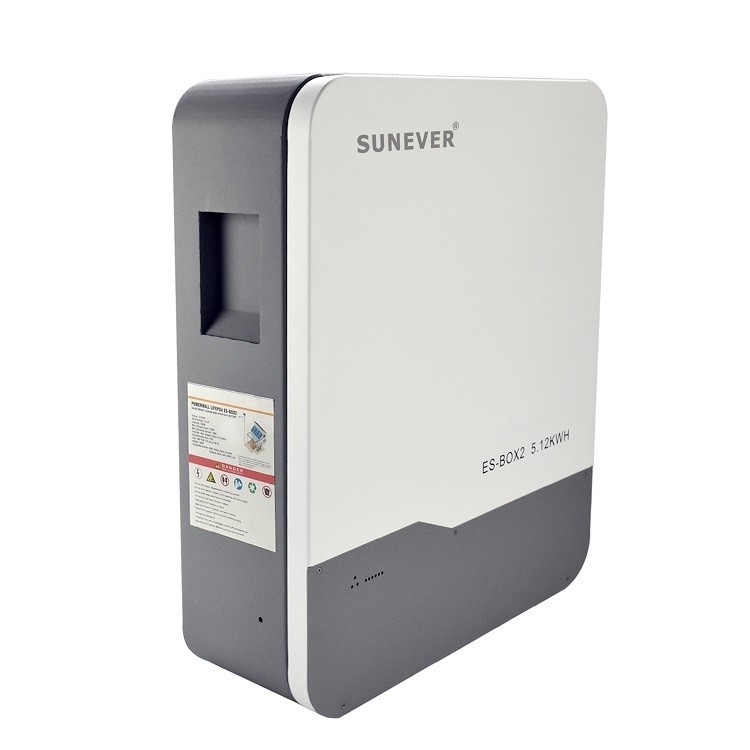 Bateria LiFePO4 acessível montada na parede para sistema de armazenamento doméstico 100Ah/200Ah Capacidade