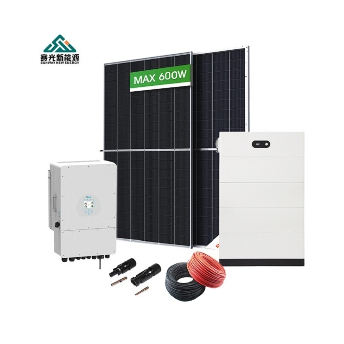 5Kw-12Kw Sistema de Energia Solar Híbrida Completo para Projeto de Design de Casa e Pré-Vendas