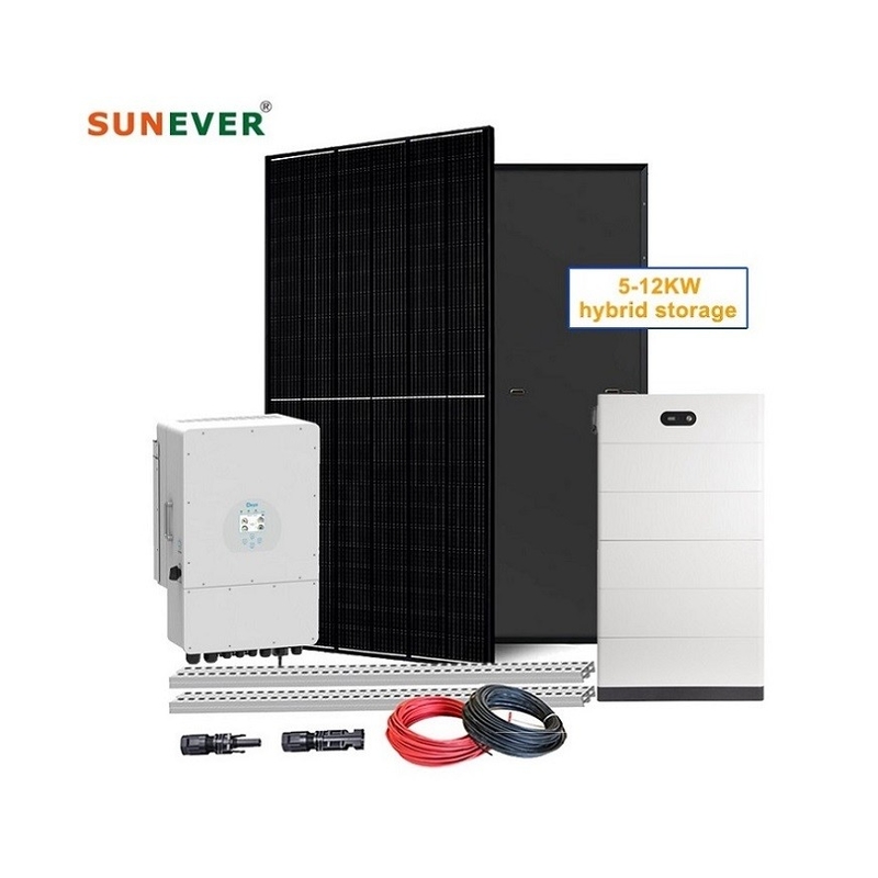 Sistema híbrido de armazenamento de energia solar de tipo controlador MPPT com serviço de instalação gratuita