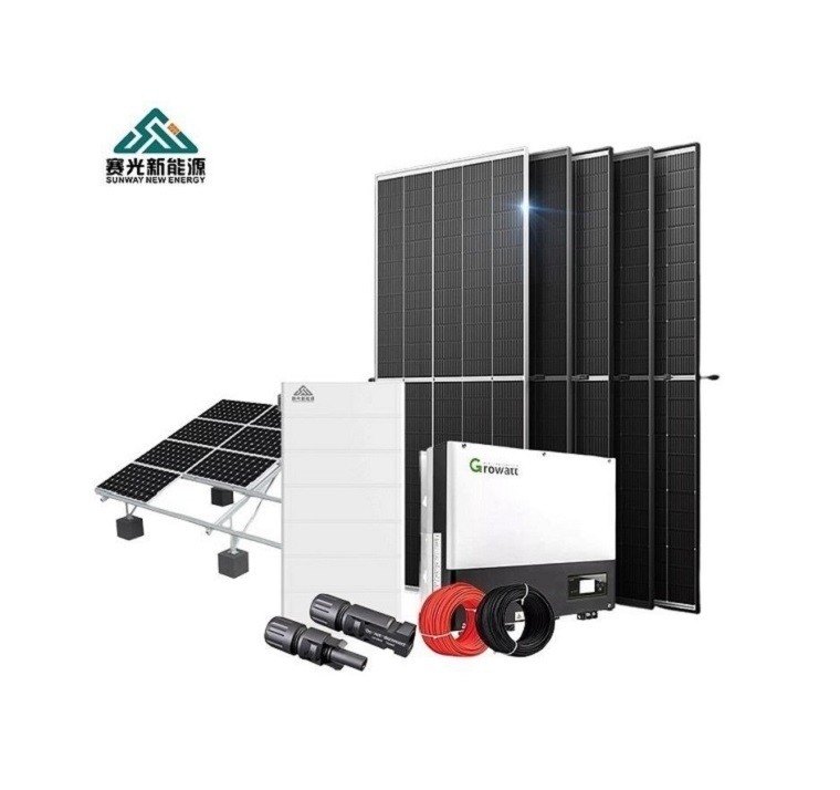 Sistema de energia solar de 5KW 10kw Para 220v/380v Voltagem de saída 24h Tempo de trabalho