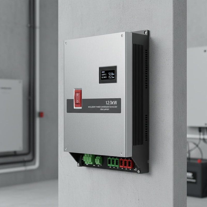 Potência máxima de saída de corrente alternada 12kW Inverter solar Switch DC integrado Suporte OEM Tecnologia de conversão de energia inteligente