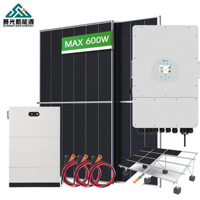 Gerador híbrido solar de 10 kW 12 kW Sistema solar híbrido off grid