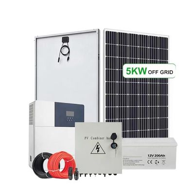 Kit de Sistema Solar de Alta Eficiência 51.2Vdc Off Grid para o Mercado de Mianmar