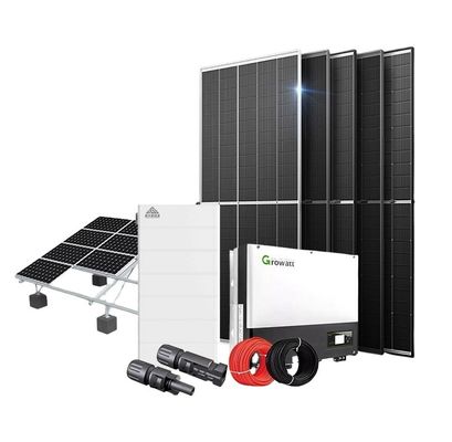 Sistema de gerador solar híbrido residencial com Deye Growatt