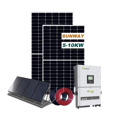 220VAC 10kw Sistema de energia solar doméstica Vantagens comerciais 50HZ