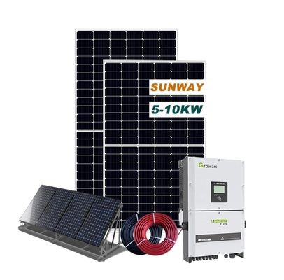 60HZ Completo Sistema Solar de Telhado em Grade 10kw Sistema Solar em Grade