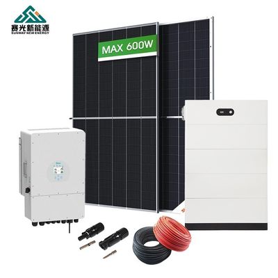 Sistema híbrido de energia solar 5000w 6000w 8000w com bateria Lifepo4 Tipo