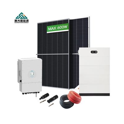 Sistema híbrido completo de armazenamento de energia solar 5kw 10kw 15kw 20kw com bateria de chumbo-ácido