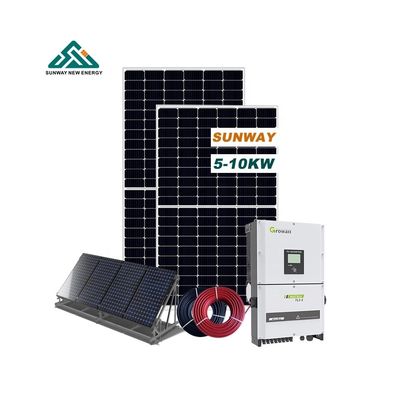 Sistema solar fotovoltaico comercial em rede 20kw 5KW 10KW Instalação em terra