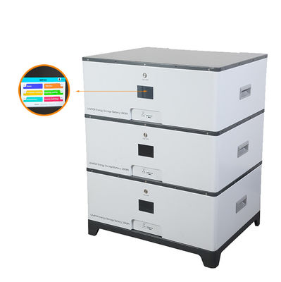 Bateria de Ferro-Lítio Empilhável de Alta Capacidade 5kW 10kW 100Ah 200Ah 6000 Ciclos de Vida