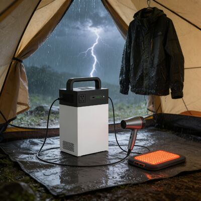 1004.8Wh Sistema de energia solar de carga dupla 500W ESS portátil