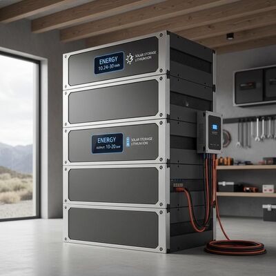 Energia 10,24 kWh a 30 kWh Bateria de armazenamento solar de íons de lítio Faixa de potência de saída 10 a 20 kWh Sistema de armazenamento de energia fora da rede