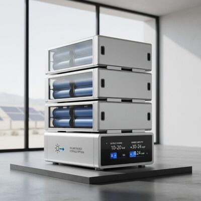 Faixa de Potência de Saída de Bateria de Armazenamento Solar Empilhável 10 a 20 KWh Capacidade de Energia 10,24 kWh a 30 kWh e Opção de Armazenamento de Energia Solar